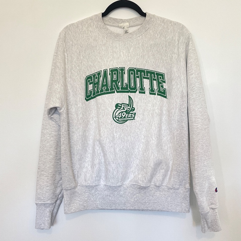 Champion Reverse Weave UNC Charlotte 49ers Crewneck Sweatshirt Small Unisex NCAA